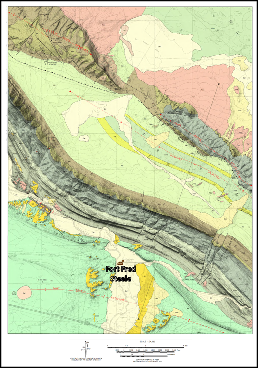 Geologic map of Fort Steele area, Carbon County, Wyoming